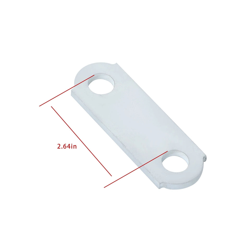 2 Packs Trailer Shackle Kit for Tandem Axle Trailers (Double Eye Spring)