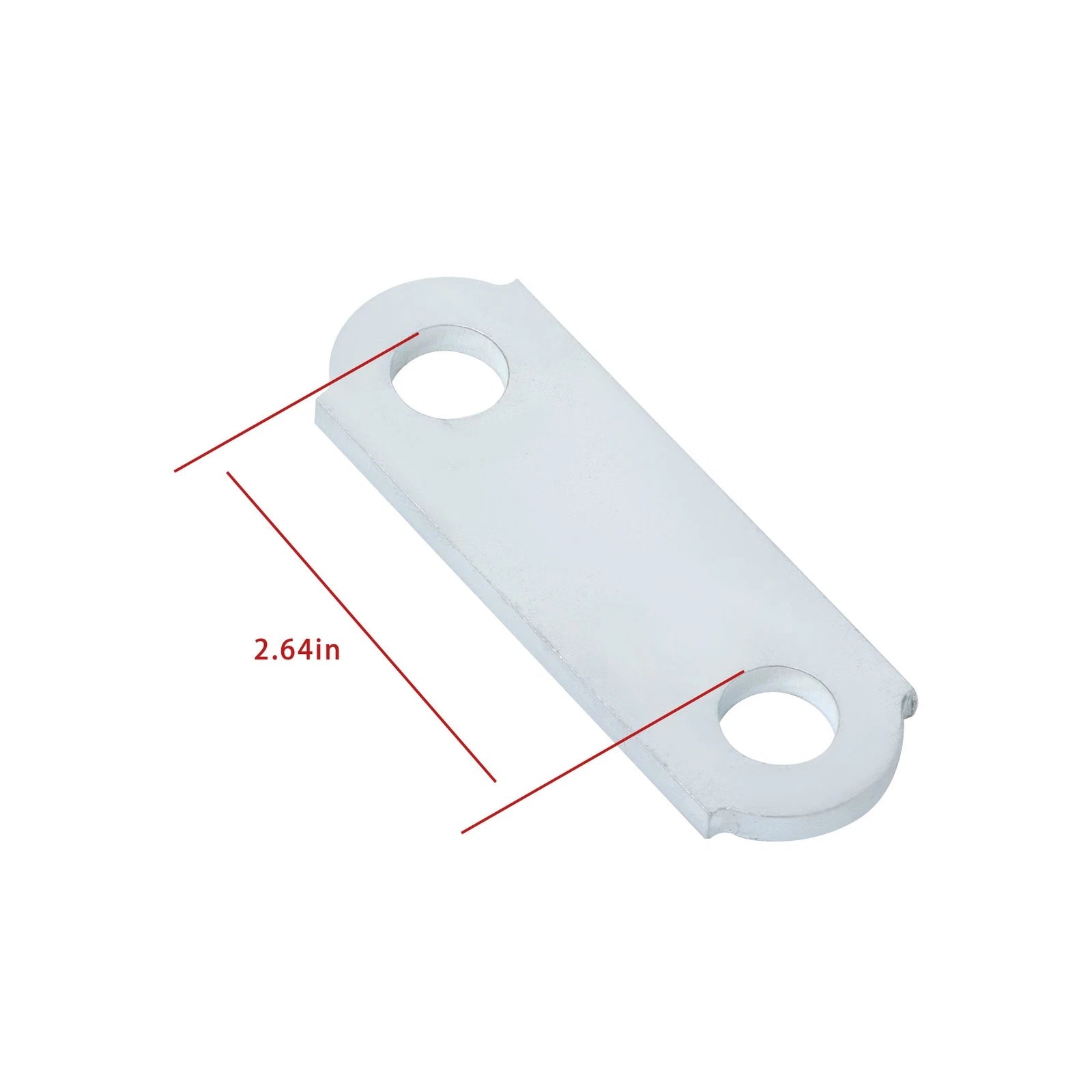 2 Packs Trailer Shackle Kit for Tandem Axle Trailers (Double Eye Spring)