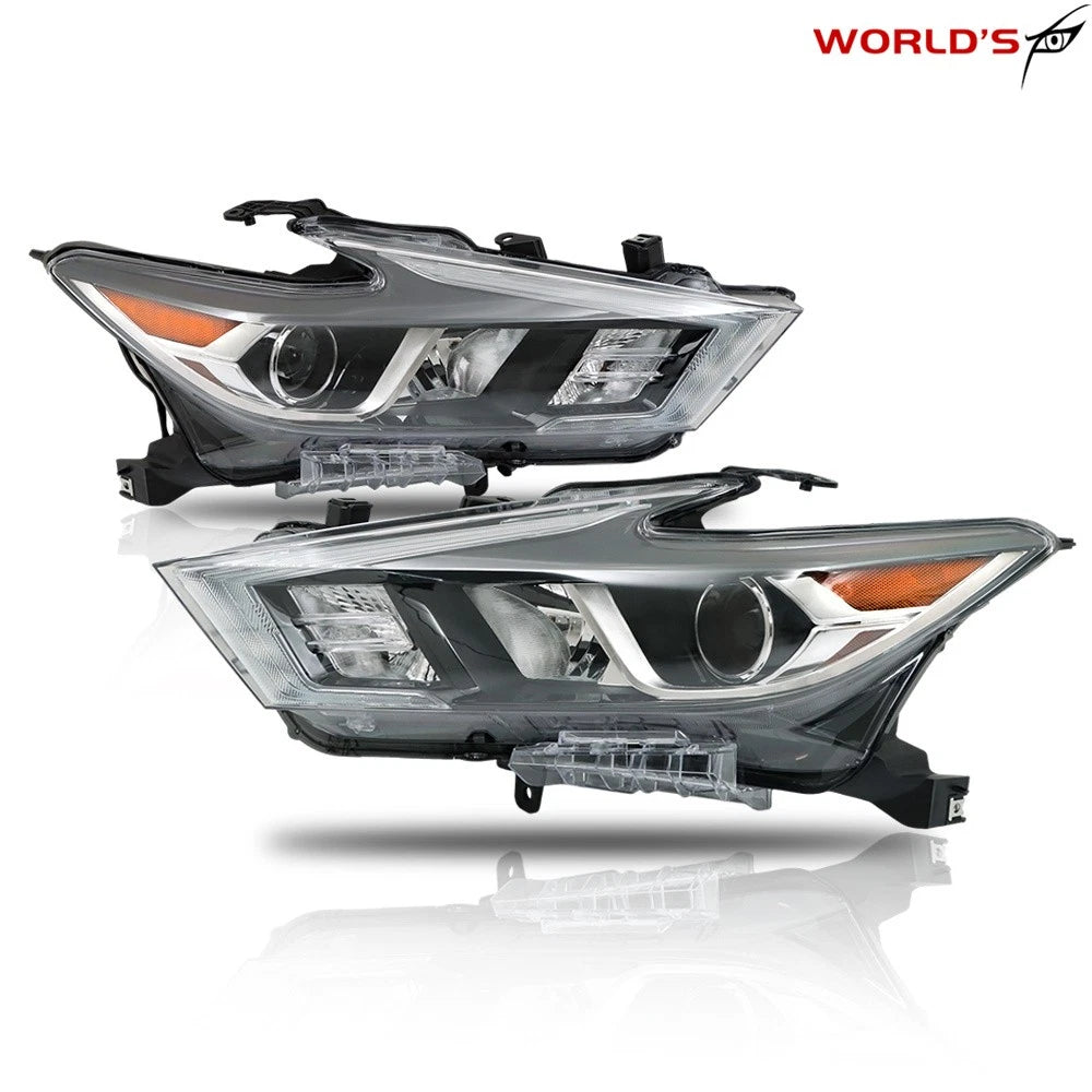 Full LED Headlights for Nissan Maxima (2016–2018) Chrome Housing