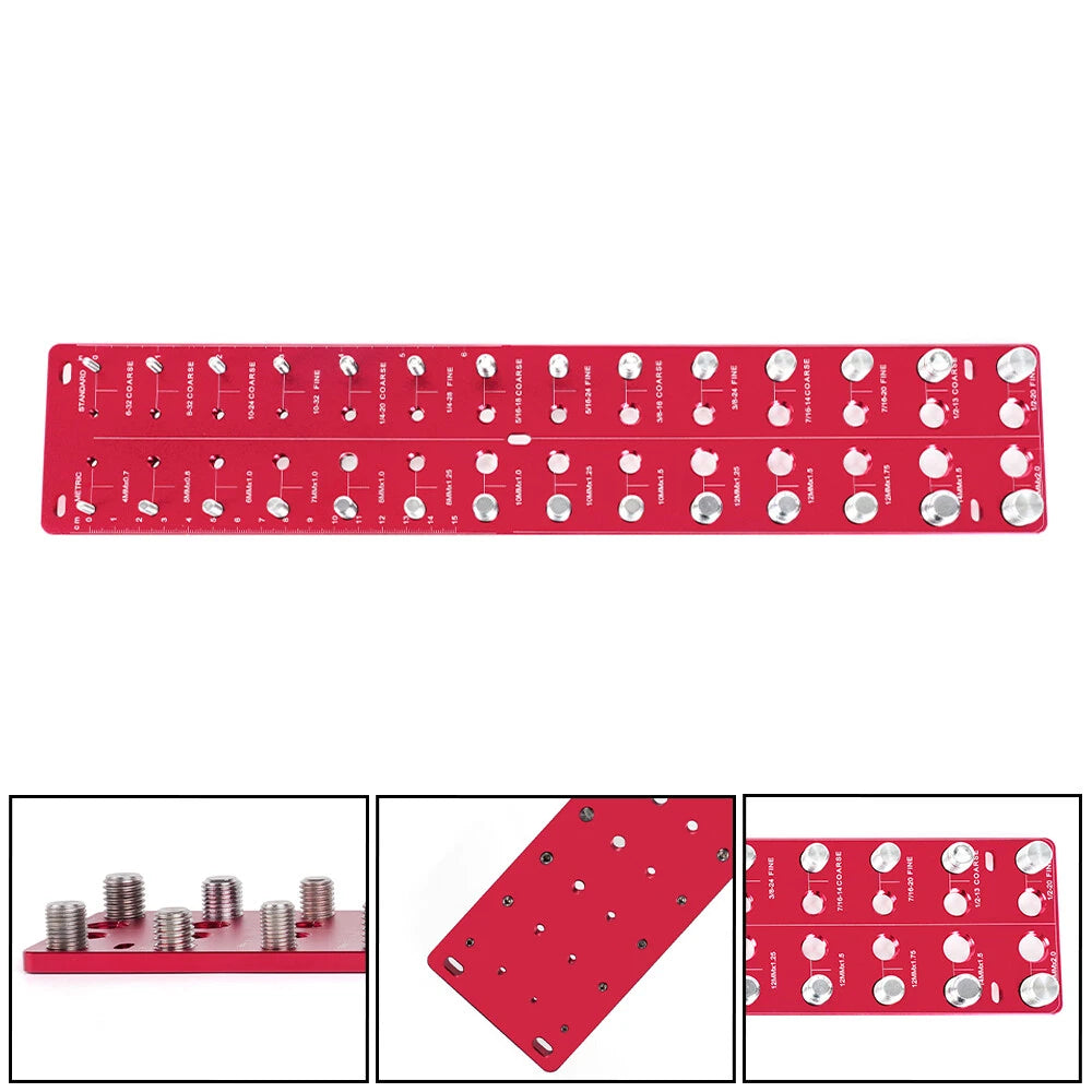 28-Hole Thread Checker for Inch and Metric Screws