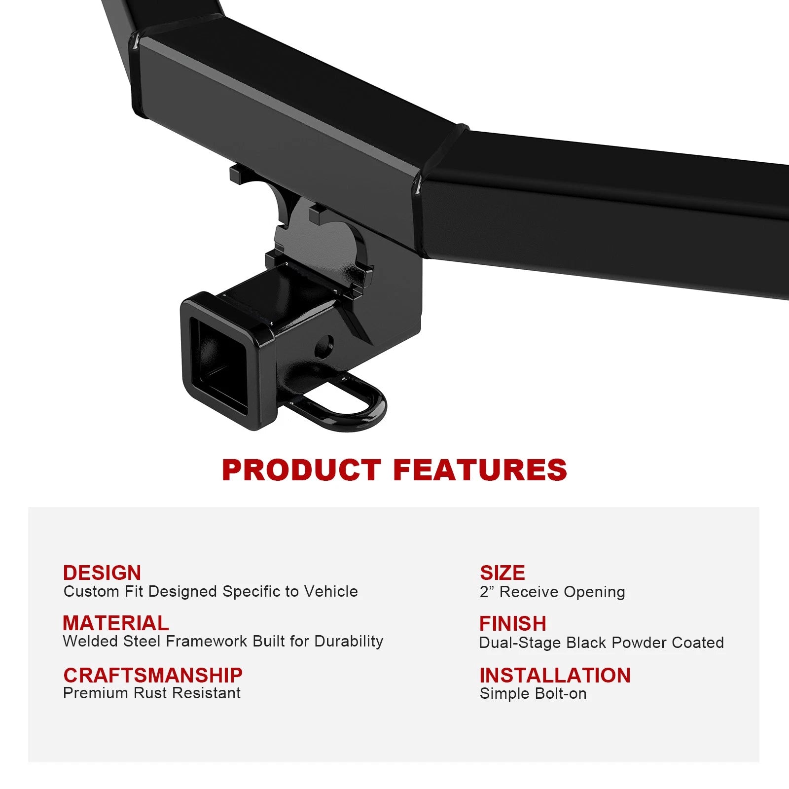 Trailer Hitch Receiver for Honda Pilot (2016-2022)