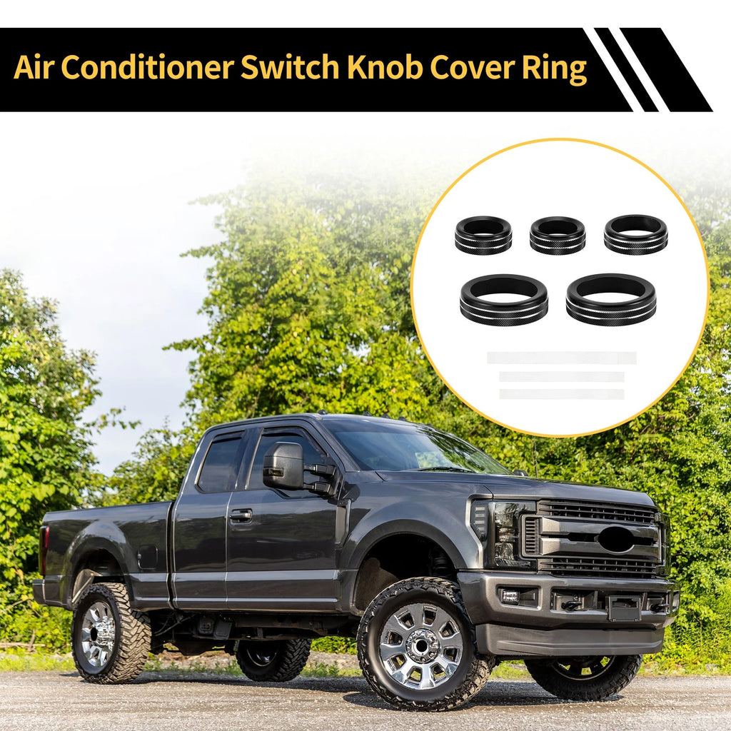 Air Conditioner Volume Switch Knob Cover Ring for Ford Maverick (2022–2024) Black