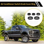 Air Conditioner Volume Switch Knob Cover Ring for Ford Maverick (2022–2024) Black