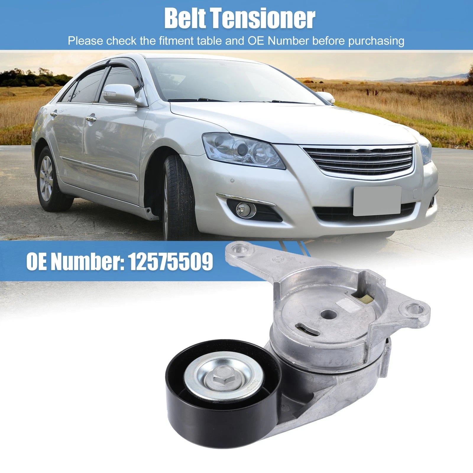 Engine Belt Tensioner Pulley Assembly for Buick Enclave (2008–2017) 12575509