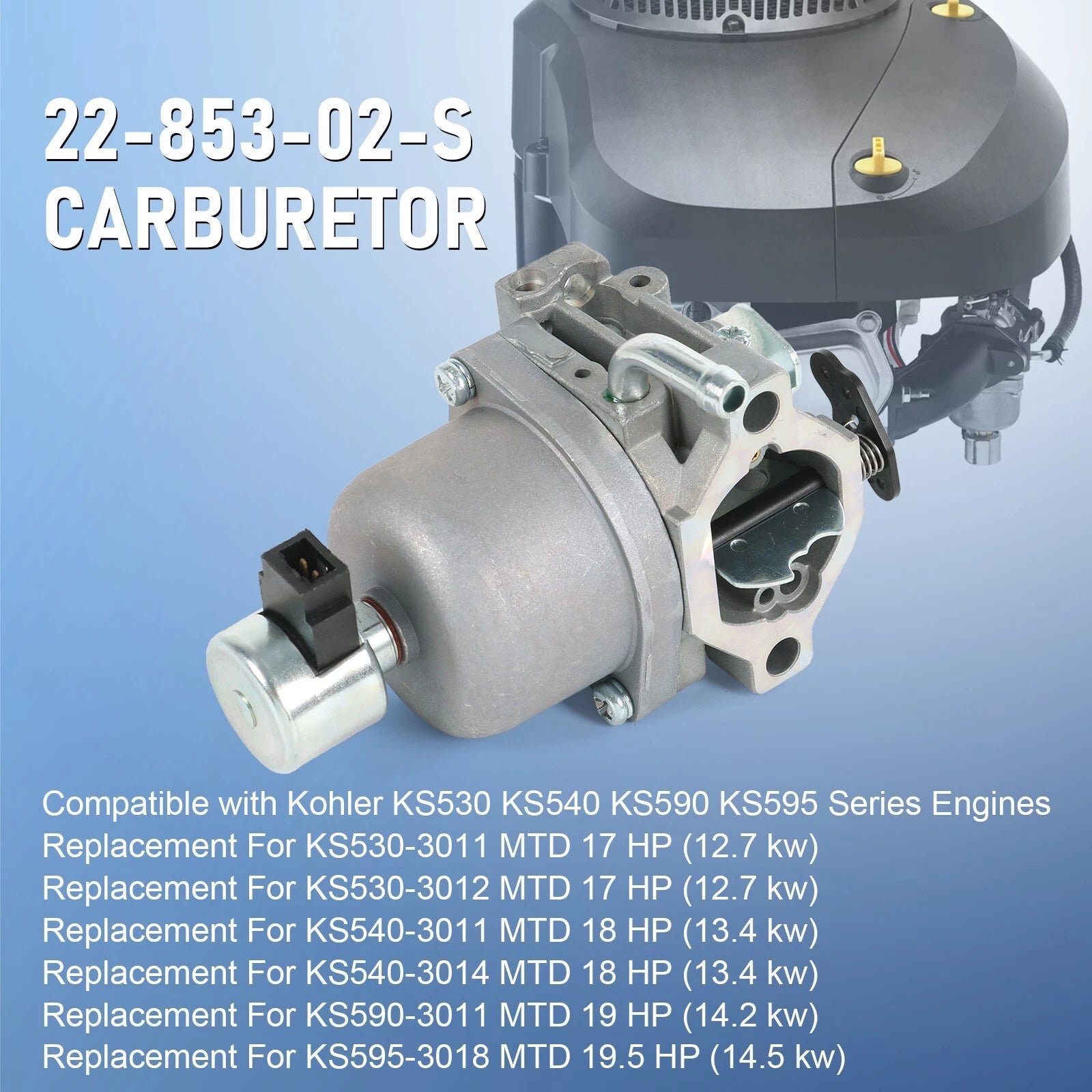 Carburetor Kit for Kohler Engines (KS530, KS540)