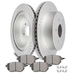 Rear Brake Rotors with Ceramic Pads for Nissan Murano (2003–2012)