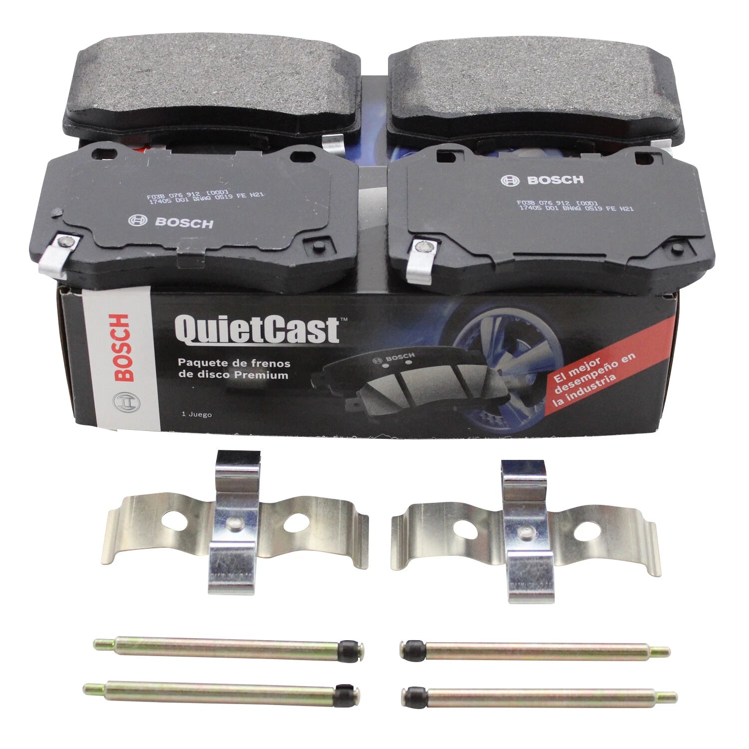 Set of 4 Bosch QuietCast Rear Semi-Metallic Brake Pads for CTS Camaro 300 Charger F430