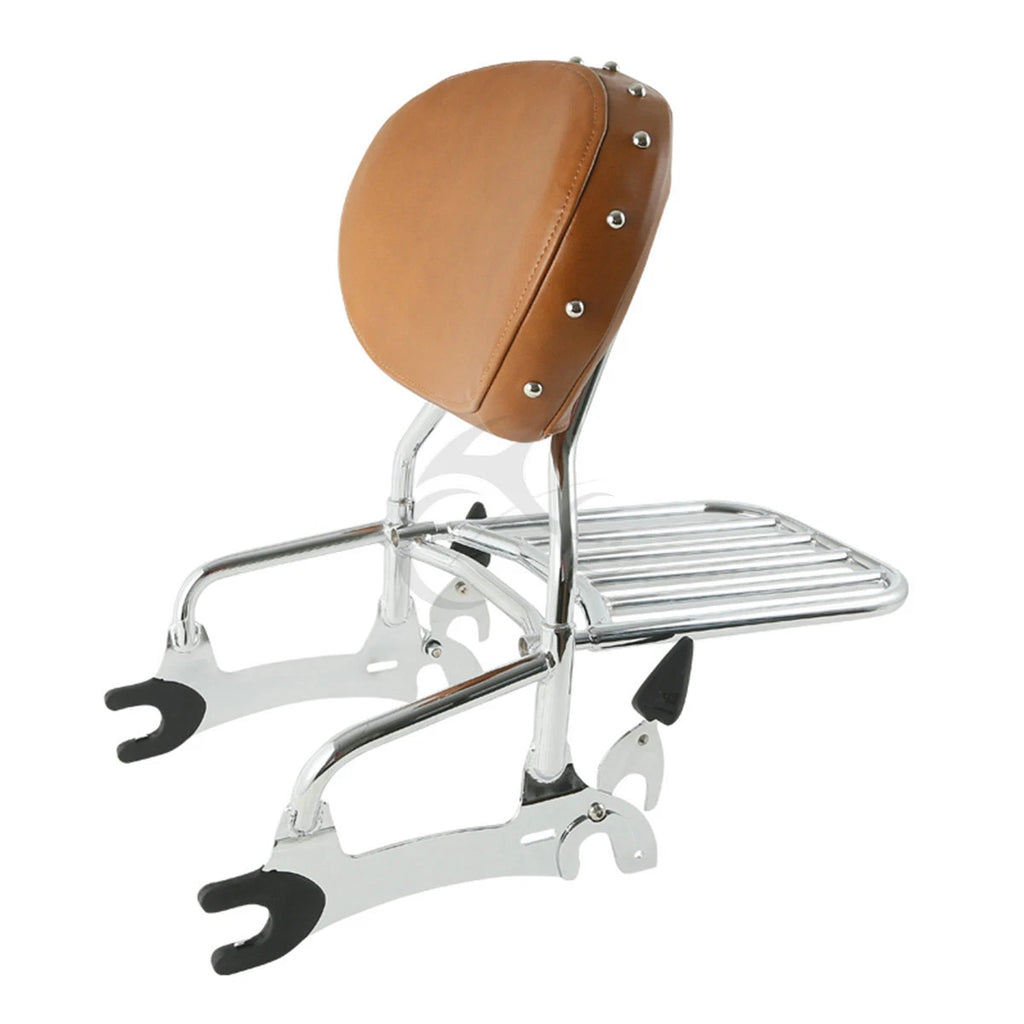 Sissy Bar Backrest Pad Luggage Rack for Indian Chief Classic Vintage (2014–2018)