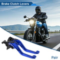 Short Brake Clutch Levers for Suzuki GSX-8S (2023–2025) - Solid Blue, 1 Pair