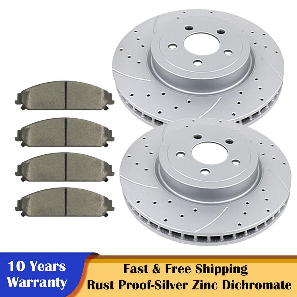 Front Rotors Discs and Brake Pads for Chrysler 300 AWD (2005–2010)