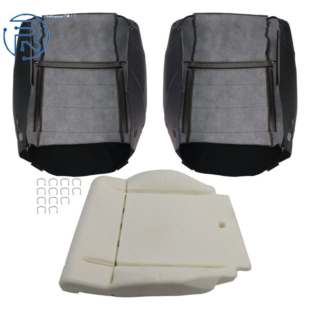 Set of 2 Driver Foam Cushions & Seat Covers for Jeep Wrangler (2007–2012)