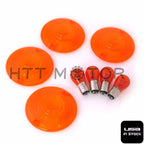 Amber Flat Turn Signal Lens for Harley Electra Glide, Road King (1986–2012)