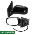 Left Side Door Mirror for Toyota Corolla (2009–2013) Manual Folding Gloss Black
