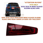 LED Rear Inner Left Side Lamp Combination for Mercedes-Benz GLS450 GLS580 (2020–2025)