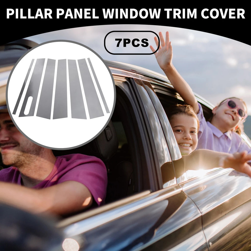 7pcs Window Trim Cover for Ford Explorer (2002–2010) Chrome Silver Tone