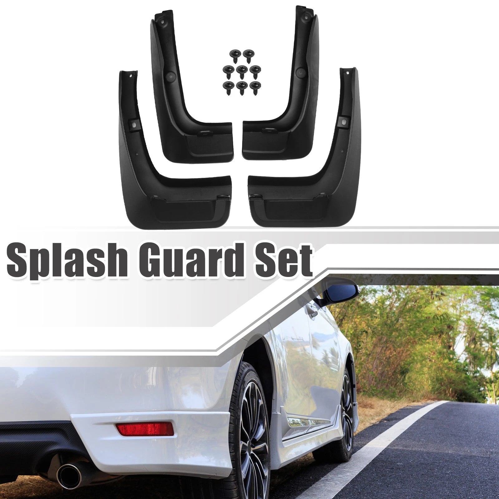 Set of 2 Mud Flaps Splash Guards for Toyota Highlander 