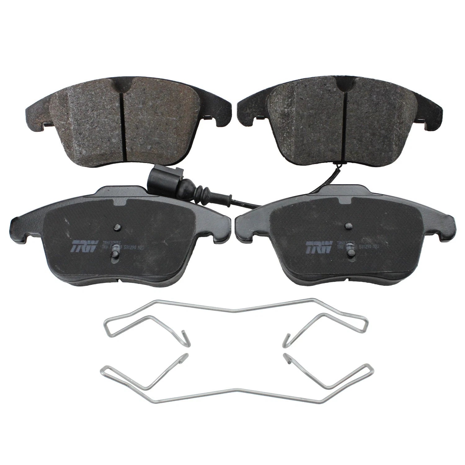 Set of 4 DuraGo Front Rotors & TRW Pro Low-Metallic Brake Pads for Passat Tiguan Q3 (2012–2021)
