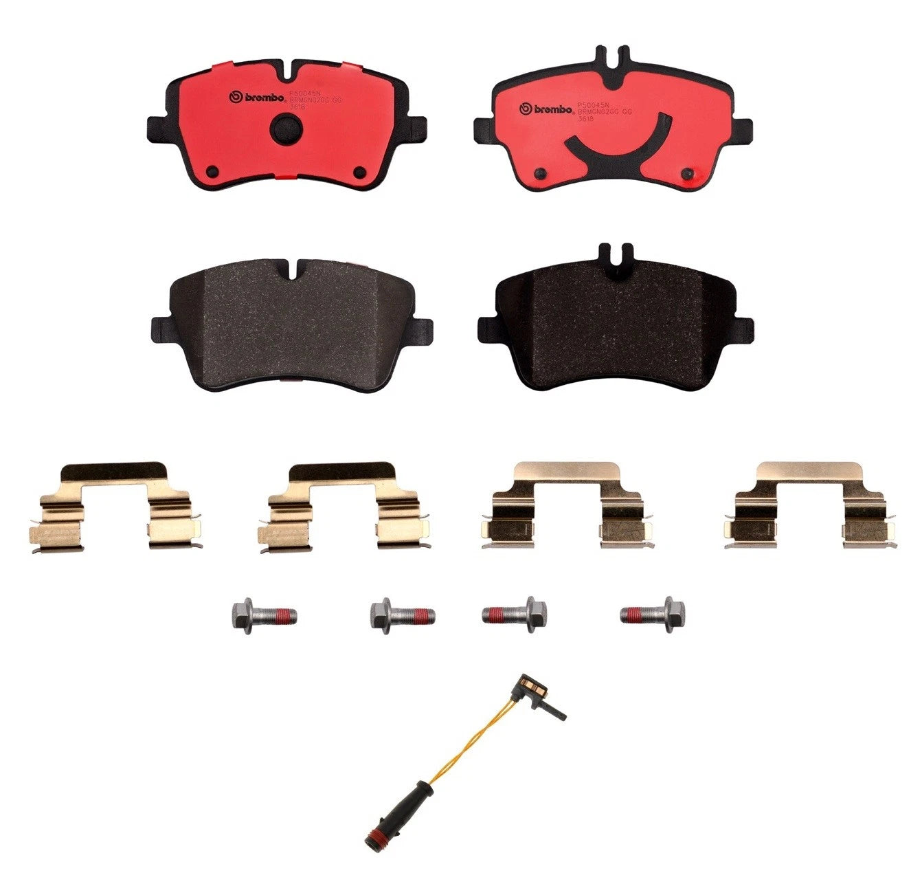 Front Ceramic Brake Pads Set with Sensor for Mercedes S203 W203 (2001–2007)