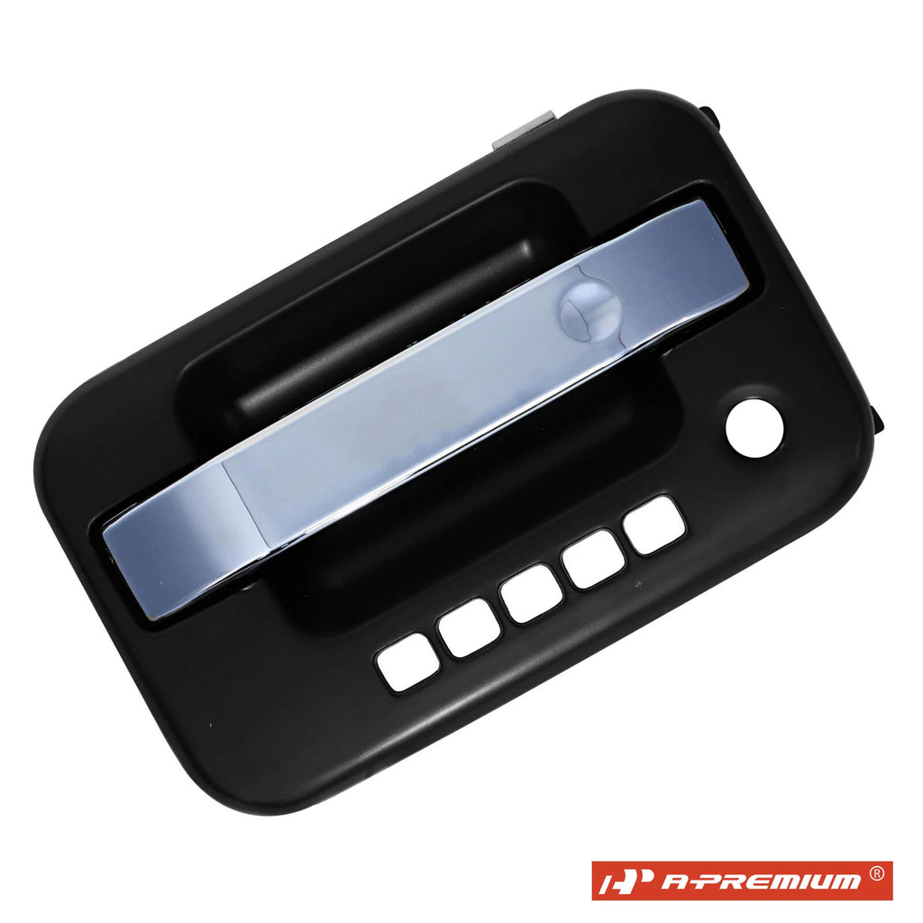 Front Left Black Chrome Exterior Door Handle for Ford F-150 