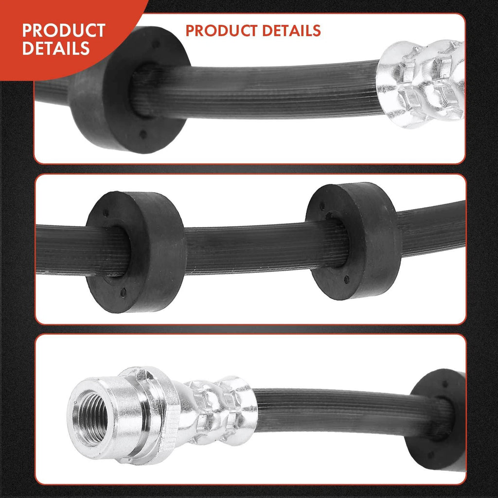 2X Rear Brake Hydraulic Hose for Ford Focus (2008-2011)
