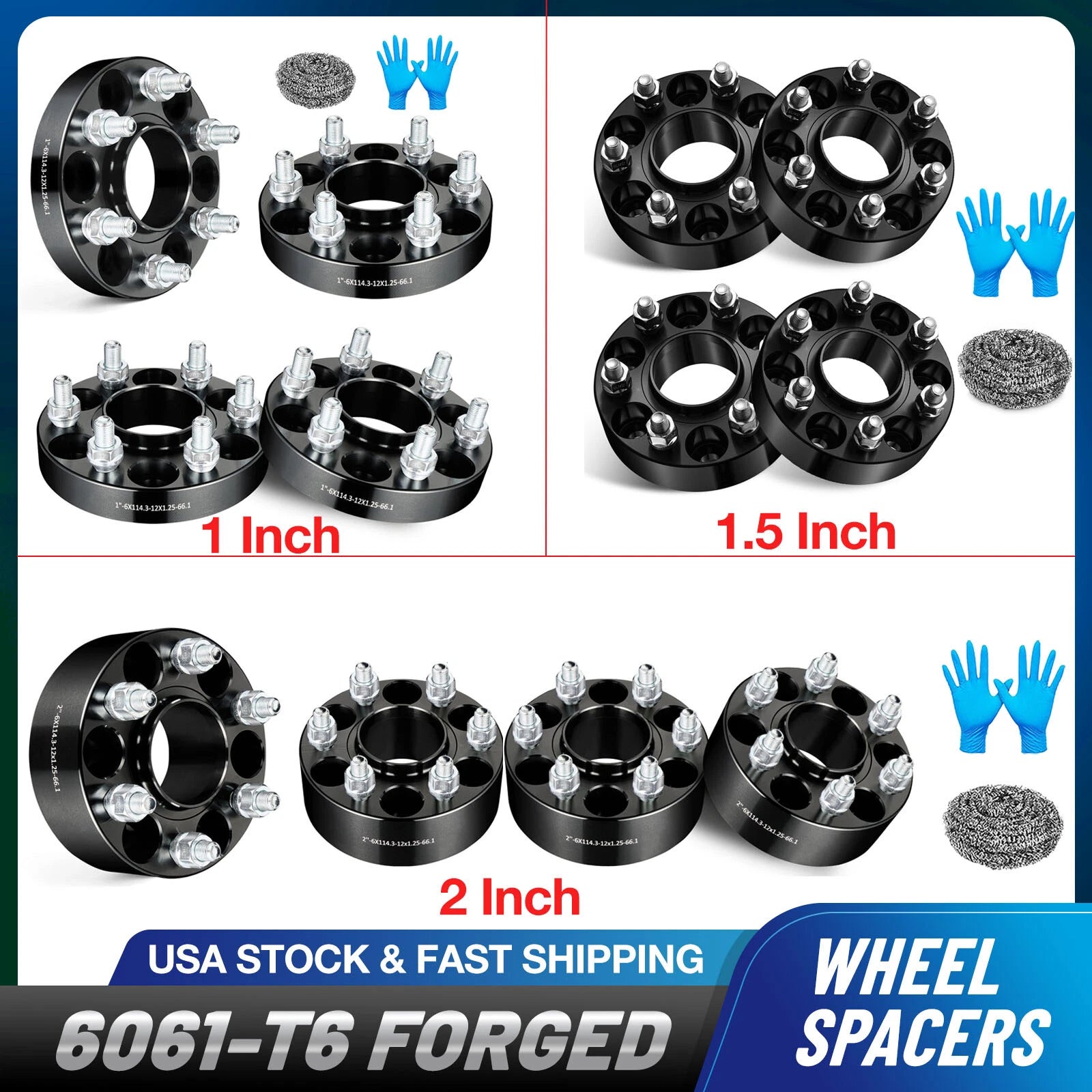 6x4.5 HubCentric Wheel Spacers for Nissan Frontier Pathfinder (2005–2021)