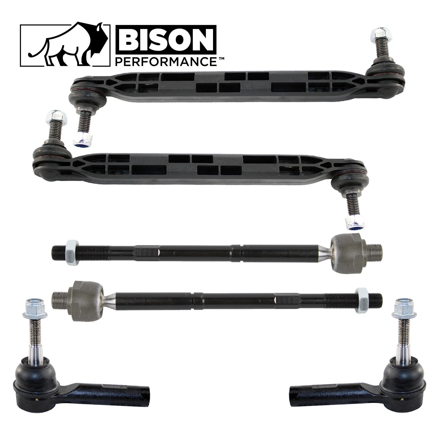 6pc Front Stabilizer Bar Link Tie Rod Kit for Regal Impala (FWD)