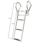 Stainless Steel Telescoping Dock Ladder for Boats (2/3/4/5 Steps)