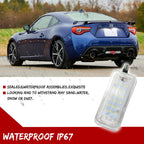 2X LED License Plate Lights for Scion FR-S, Toyota 86, Subaru BRZ (2013–2020)