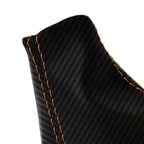 Manual Shift Boot Cover for Nissan Versa (2007–2012) - Carbon, Orange Stitch