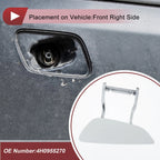 Front Right Washer Nozzle Cover Cap for Audi A8 (2009–2014) 1 Pcs White