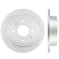 Rear Brake Rotors Pair for Honda Civic, Acura Integra, CRX, Accord, Prelude