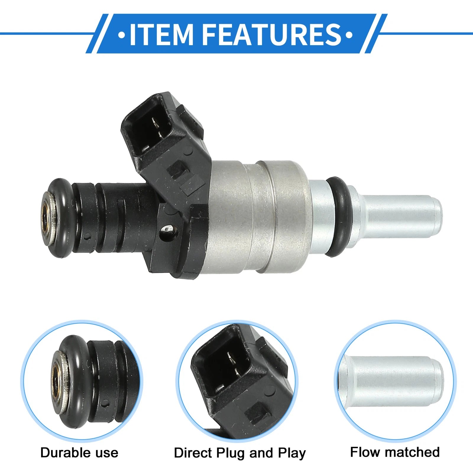 Fuel Injector No. 13641427240 for BMW E60 520i 2003–2010 525i 2003–2009