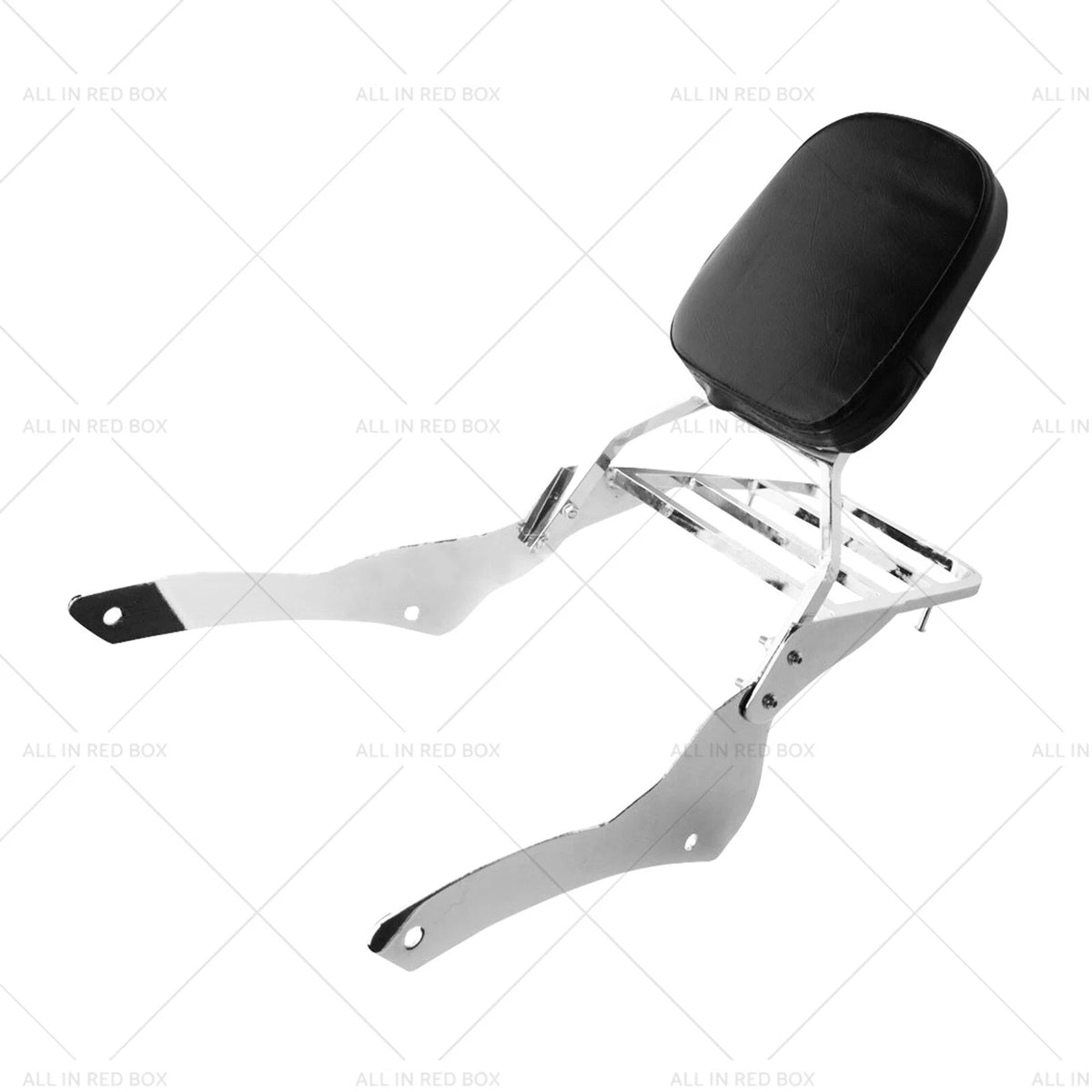 Chrome Backrest Sissy Bar Luggage Rack for Yamaha Vstar 400 650 (1998–2018)