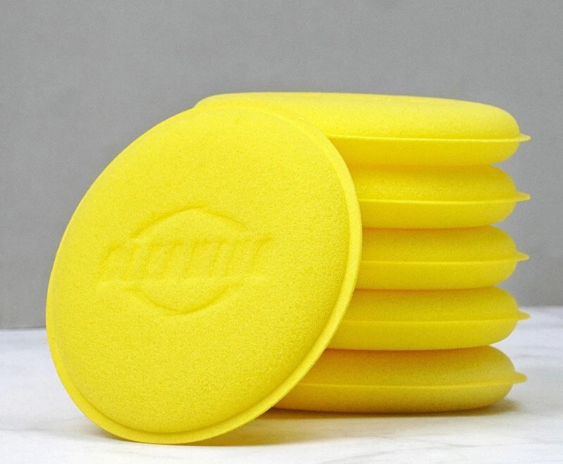 Set of 12 Foam Sponge Applicator Pads for Car Buffing and Waxing