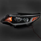 Headlight Headlamps for Kia Optima (2016-2018) Left Chrome Halogen