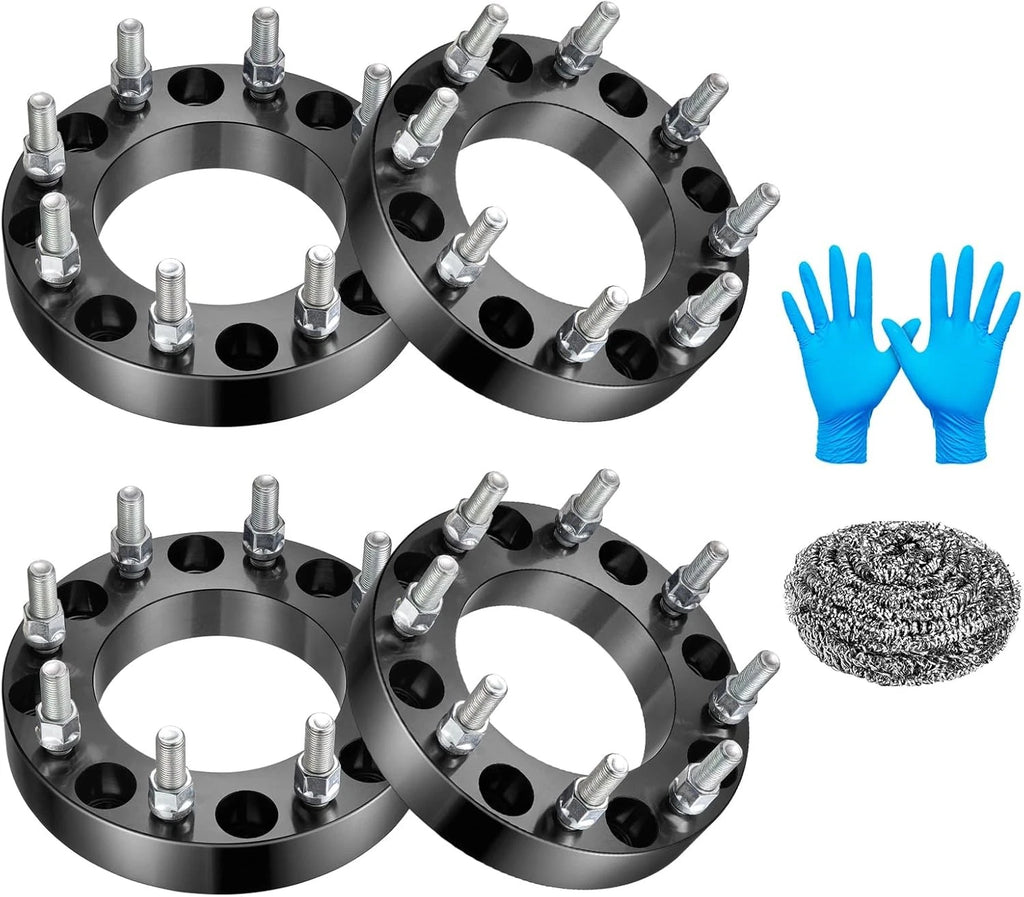 Set of 4 Wheel Spacers 1.5" 8x180 14x1.5 for Chevy Silverado GMC Sierra (2001–2023)