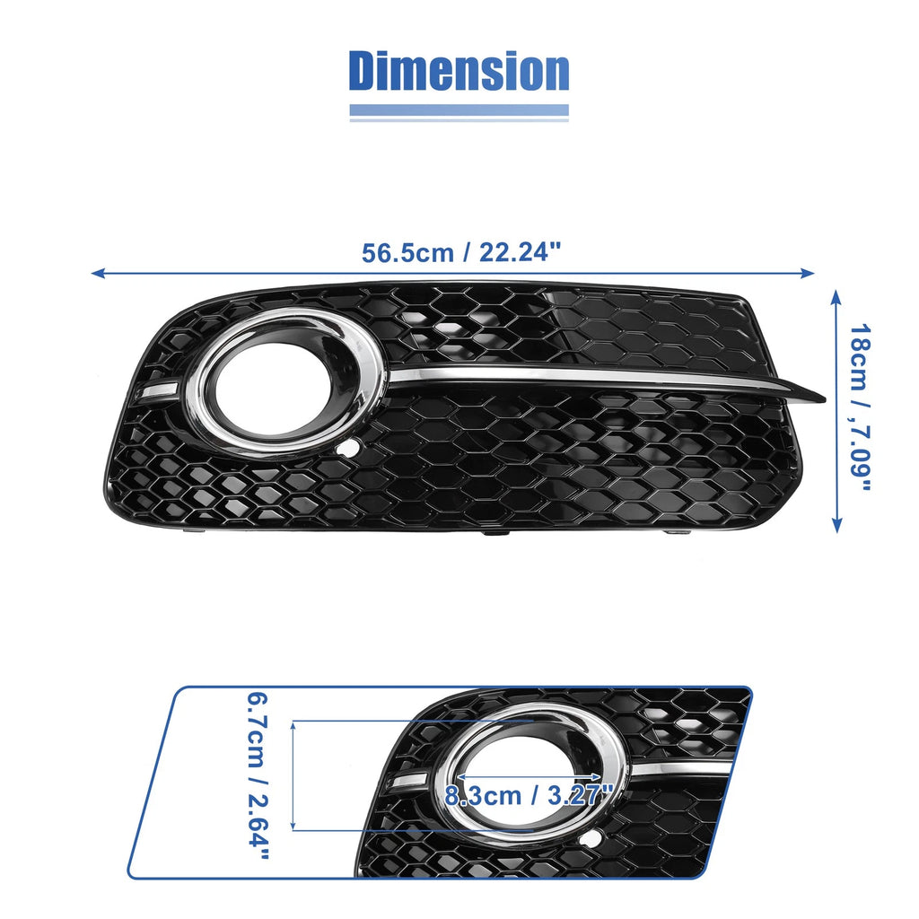 Front Right Fog Light Grille Cover for Audi Q5 SQ5 S-Line (2013–2017) 8R0807682J