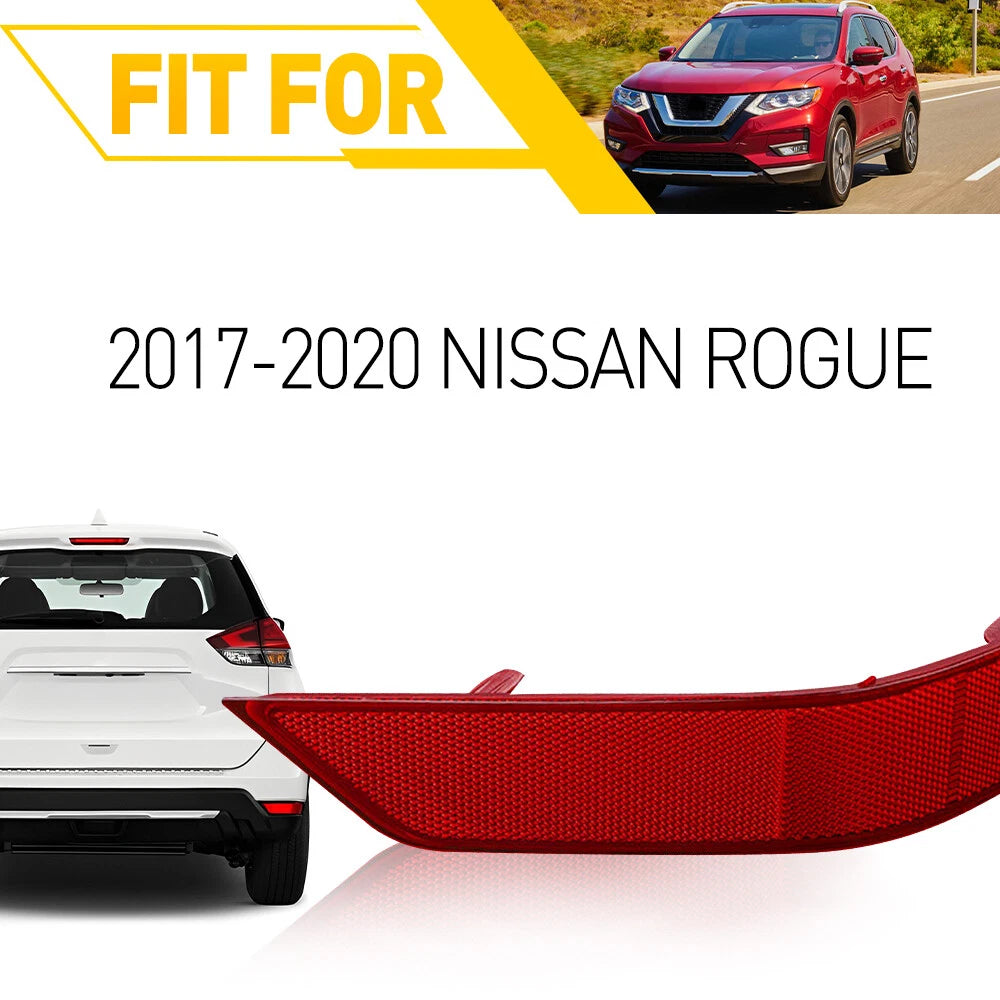 Rear Right Side Bumper Marker Light Reflector for Nissan Rogue (2017–2020)