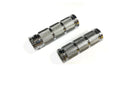 Set of 2 Retro Chrome Dual Cable Grips for V-Twin Motorcycles (2000–2023)