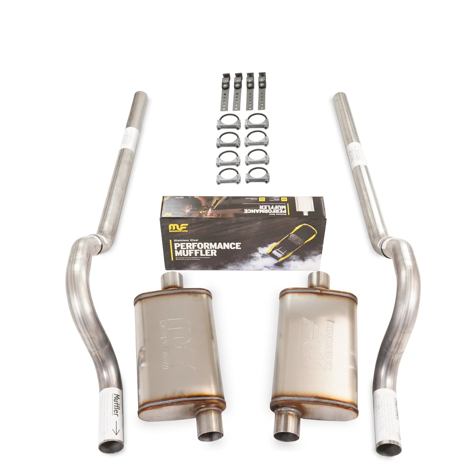 2.5" Dual Exhaust Kit for Mopar B Body (1962–1974) - Magnaflow Stainless Rear Exit
