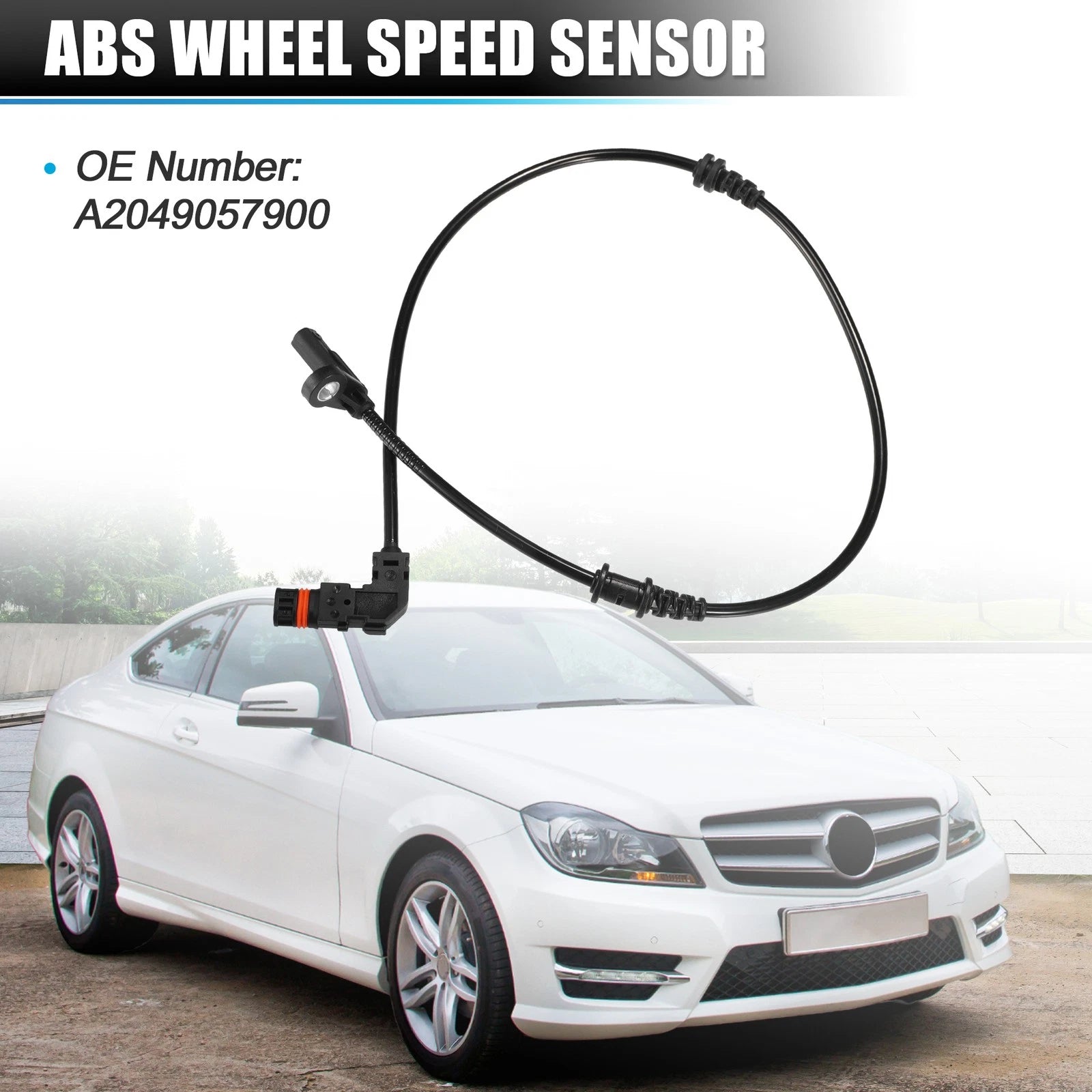 ABS Wheel Speed Sensor Set for Mercedes-Benz C250 C300 C350 (2012–2015)