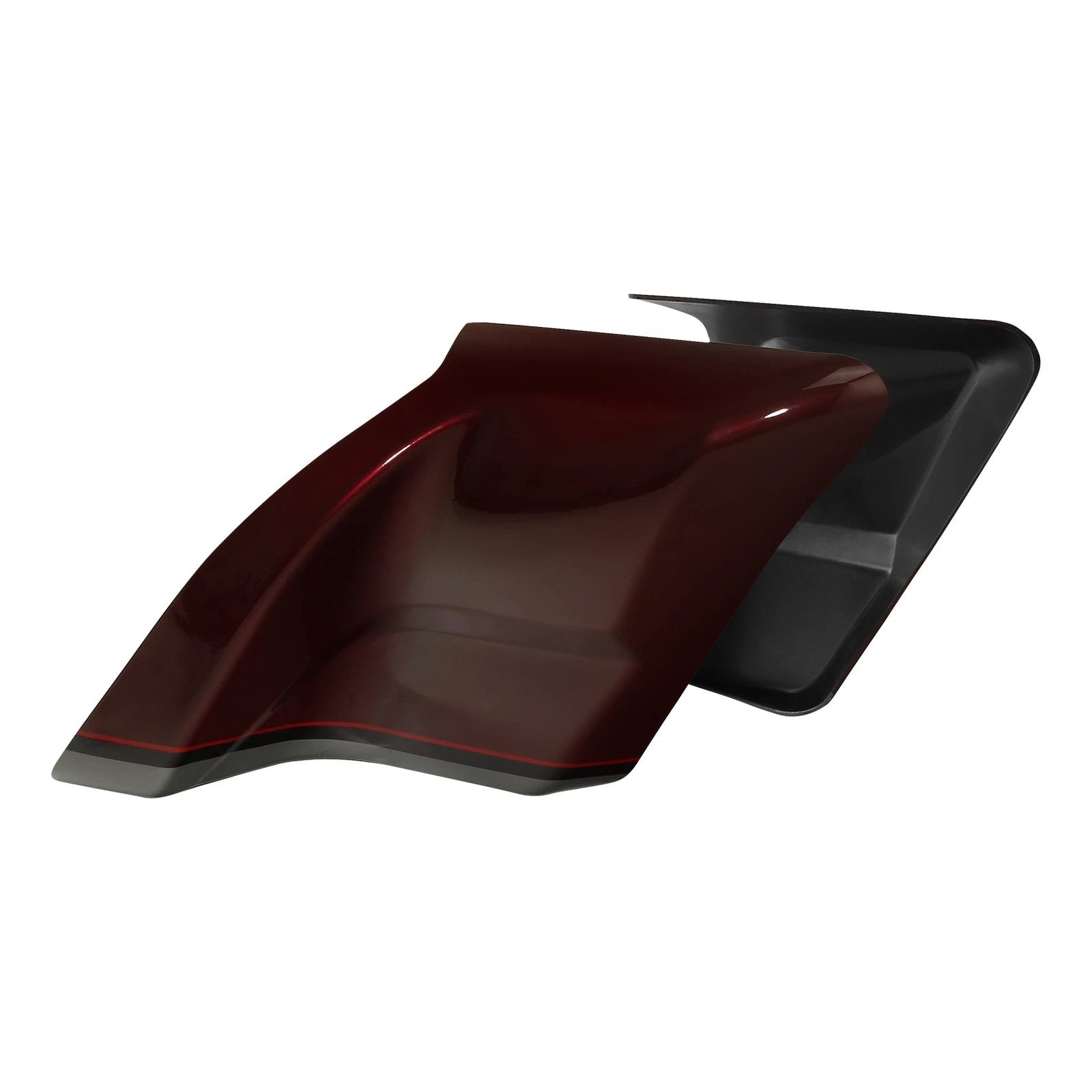 Stretched Side Cover for Harley Street Glide (2014–2023) Black Wineberry