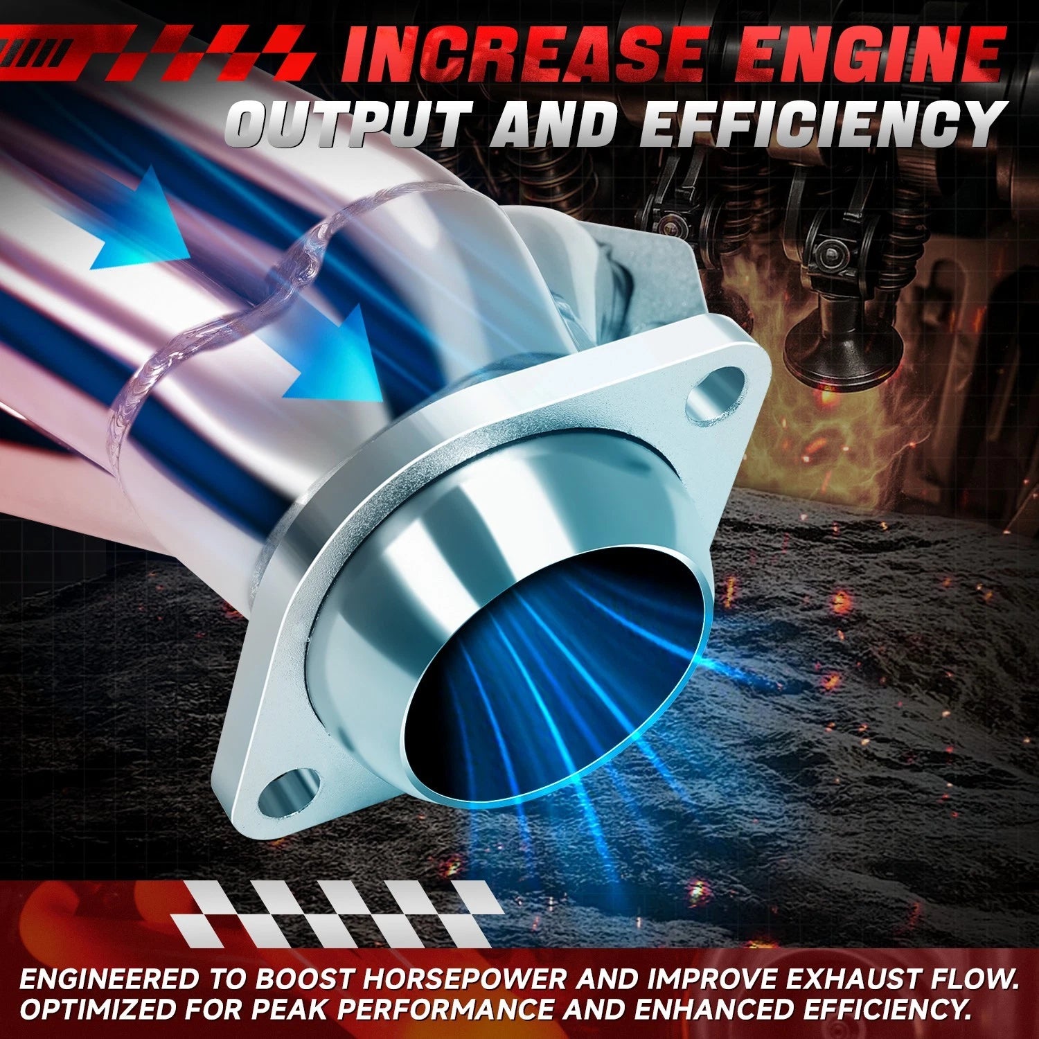 Shorty Header Exhaust Manifold for Ford Mustang 5.0L V8 (1979–1993)