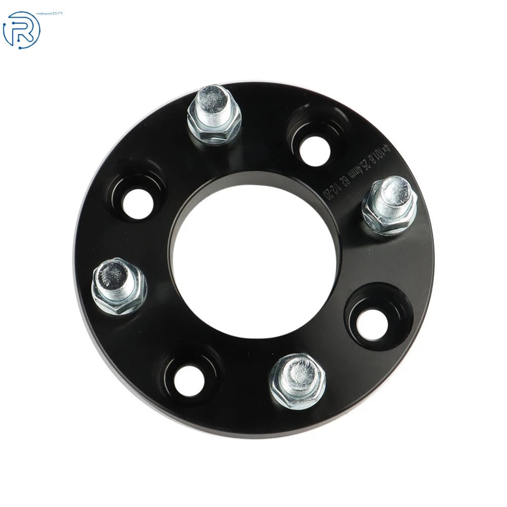 Set of 4 Wheel Spacers for Club Car Golf Cart (1" 4x4, 1/2x20 Studs, 62mm Hub Bore)