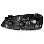 Pair of Headlights Assembly for Pontiac G6 (2005–2010) Black Housing