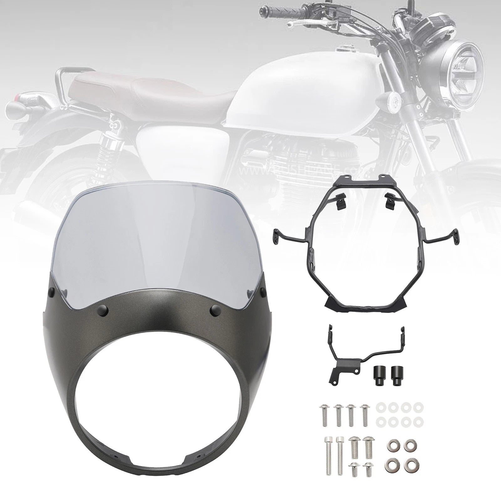 Windshield Headlight Fairing Cover for Honda GB350 GB350S (2023–2024)