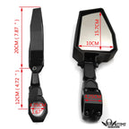UTV Side Mirrors for Polaris RZR Ranger Yamaha Rhino (1.75" Bar)