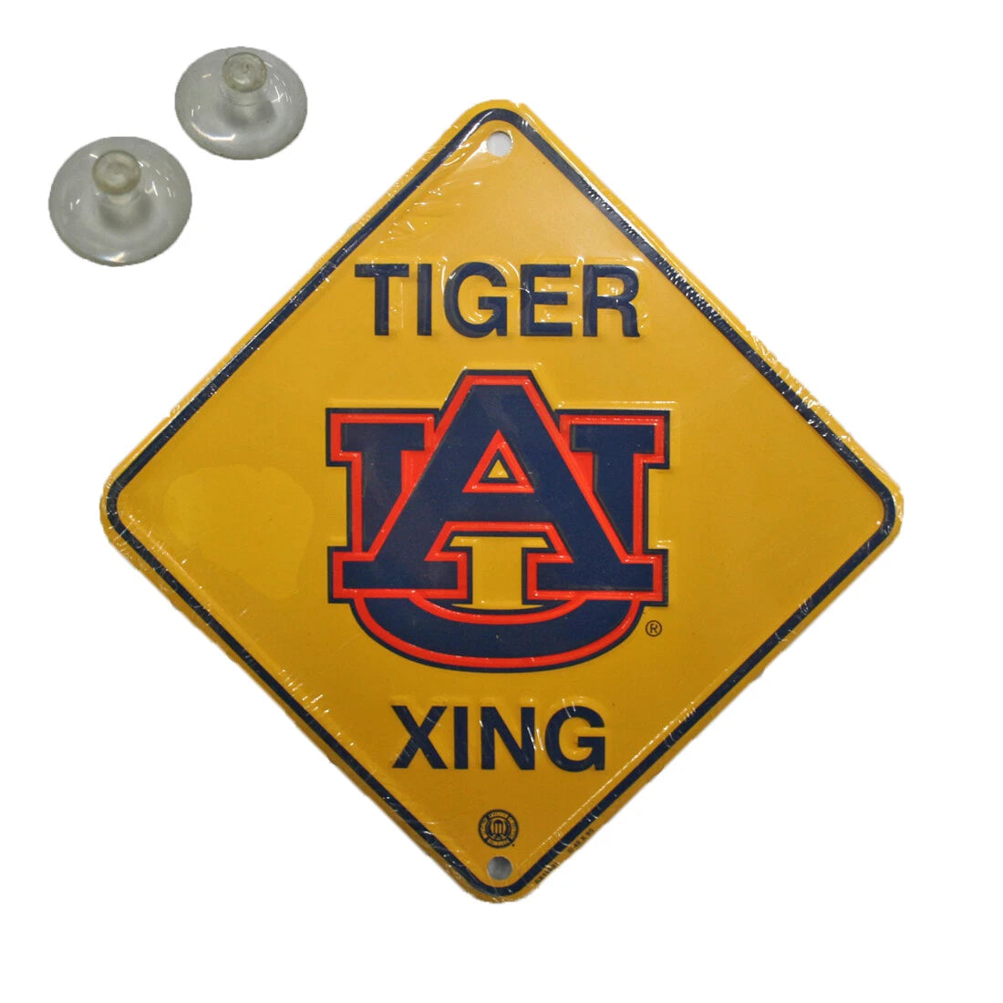 Auburn University Tigers Metal "Tiger" Crossing Sign 6"x 6"