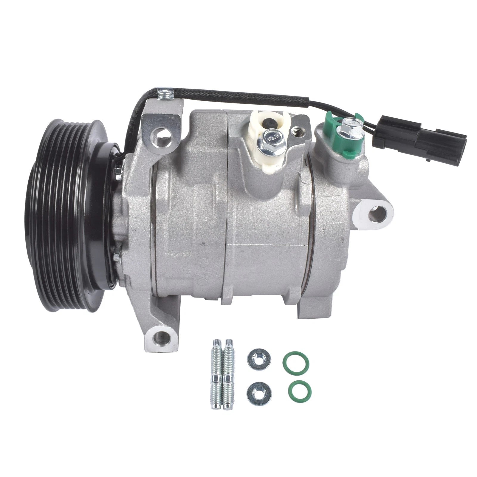 A/C Compressor w/ 6-Groove Pulley for Dodge Ram 1500 2500 3500 (2009–2023) 55111442AG