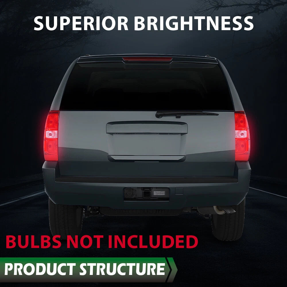 Tail Light Lamp for Chevrolet Tahoe Suburban 1500 (2007–2014) Left Side w/Bulb